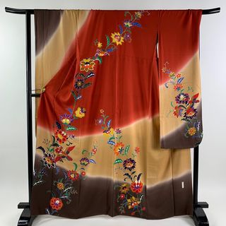 振袖 身丈166.5cm 裄丈68.5cm 正絹 美品 秀品 【中古】(着物)