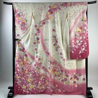 振袖 身丈169cm 裄丈66.5cm 正絹 名品 【中古】(着物)