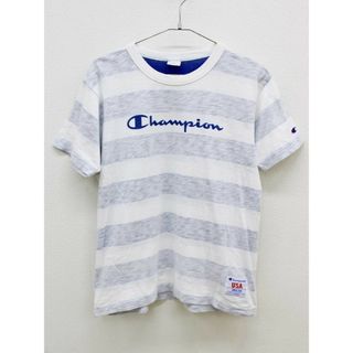 bluecross - 【夏物 新入荷!】〔ブルークロス/BLUE CROSS〕170cm 半袖Tシャツ/半袖カットソー 白×青 チャンピオンコラボ【中古】子供服 キッズ kids ジュニア 男の子 夏 tops 425042