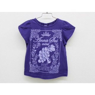 アナスイミニ(ANNA SUI mini)の【夏物 新入荷!】〔アナスイミニ/ANNA SUI mini〕120cm 半袖Tシャツ/半袖カットソー 紫【中古】子供服 キッズ kids 女の子 夏 tops 425042(Tシャツ/カットソー)