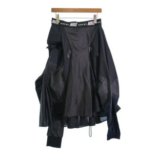 サカイ(sacai)のsacai サカイ ロング・マキシ丈スカート M 紺 【古着】【中古】(ロングスカート)