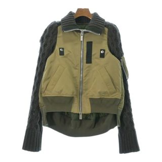 サカイ(sacai)のsacai サカイ ブルゾン（その他） 1(S位) カーキxグレー 【古着】【中古】(その他)