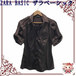 ザラ(ZARA)のZARA BASIC ザラベーシック トップス シャツ 半袖 シンプル(シャツ/ブラウス(半袖/袖なし))