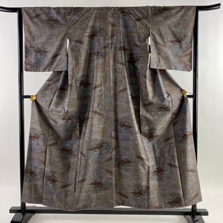 紬 身丈156.5cm 裄丈64cm 正絹 美品 名品 【中古】(着物)