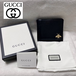 グッチ(Gucci)のGUCCI レザー アニマリエ 折り財布 蜂(折り財布)