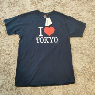 ネイビー Tシャツ I LOVE TOKYO アイ ラブ トウキョウ Lサイズ(シャツ/ブラウス(長袖/七分))