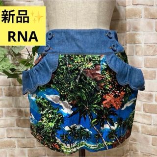 アールエヌエーエヌ(RNA-N)の感謝sale❤️1697❤️新品✨RNA❤️可愛いリゾート柄スカート(ミニスカート)