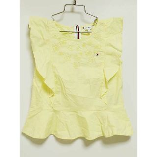 トミーヒルフィガー(TOMMY HILFIGER)の【夏物 新入荷!】‡トミーヒルフィガー/TOMMY HILFIGER‡128cm ノースリーブブラウス 黄色【中古】子供服 キッズ kids 女の子 夏 tops 425042(シャツ/カットソー)