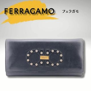 フェラガモ(Ferragamo)のSalvatore Ferragamo フェラガモ　長財布　ブラック　箱入り(財布)