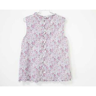 フィス(FITH)の【夏物 新入荷!】〓フィス/FITH〓140cm 半袖ブラウス 白 リバティ柄【中古】 子供服 キッズ kids  ジュニア 女の子   夏 tops 425042(シャツ/カットソー)