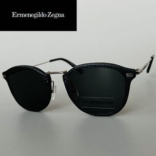 エルメネジルドゼニア(Ermenegildo Zegna)のサングラス エルメネジルドゼニア ボストン ブラック グレー 黒 おしゃれ(サングラス/メガネ)