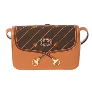 グッチ(Gucci)のグッチ  ラジャ ダイアゴナルGG ショルダーバッグ 茶(ショルダーバッグ)