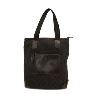 Gucci - 【4ie5588】グッチ トートバッグ/28892/デニム/ブラウン/シルバー金具 【中古】 レディース