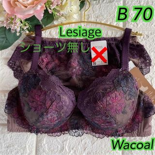 ウイングレシアージュ(Wing lesiage（WACOAL）)のWacoal レシアージュ Lesiage B70❣️パープル♡ᵕ̈*ゴージャス(ブラ&ショーツセット)