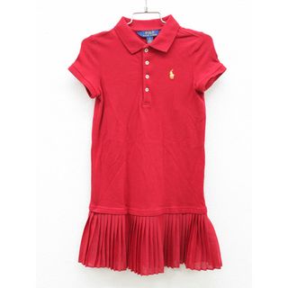 ラルフローレン(Ralph Lauren)の【夏物 新入荷!】▲ラルフローレン/Ralph Lauren▲120cm位(5) 半袖ポロワンピース 赤 【中古】子供服 キッズ kids 女の子 夏 onepi 725042(ワンピース)