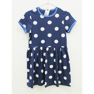 プチバトー(PETIT BATEAU)の【夏物 新入荷!】新品 未使用品▲プチバトー/PETIT BATEAU▲152cm(12ans) 半袖ワンピース 紺×白 ドット/水玉 子供服 キッズ kids ジュニア 女の子 夏 onepi 725042(ワンピース)