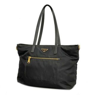 プラダ(PRADA)の【4ie5613】プラダ トートバッグ/ナイロン/ブラック/ゴールド金具 【中古】 レディース(トートバッグ)