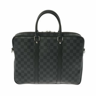 ルイヴィトン(LOUIS VUITTON)の中古 ルイ ヴィトン LOUIS VUITTON N41478 RFIDタグ（ICチップ） メンズ ビジネスバッグ ダミエ グラフィット ブラック/グレー ダミエグラフィットキャンバス(ビジネスバッグ)