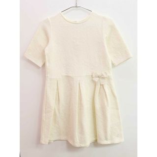 プチバトー(PETIT BATEAU)の【夏物 新入荷!】◇プチバトー/PETIT BATEAU◇140cm 半袖ワンピース アイボリー【中古】子供服 キッズ kids ジュニア 女の子 春夏秋 onepi 325042(ワンピース)