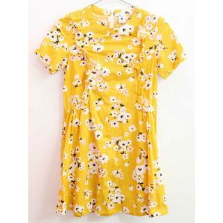 プチバトー(PETIT BATEAU)の【夏物 新入荷!】◇プチバトー/PETIT BATEAU◇140cm 半袖ワンピース 山吹色【中古】子供服 キッズ kids ジュニア 女の子 夏 onepi 325042(ワンピース)