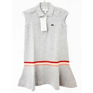 ラコステ(LACOSTE)の【夏物 新入荷!】新品 未使用品[ラコステ/LACOSTE]98cm 半袖ポロワンピース グレー 子供服 キッズ kids 女の子 夏 onepi 425042(ワンピース)