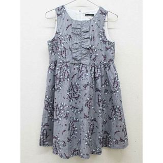 ベベ(BeBe)の【夏物 新入荷!】▽ベベ/BeBe▽140cm ジャンパースカート 白×濃紺系【中古】子供服 キッズ kids ジュニア 女の子 春夏 onepi 725042(スカート)