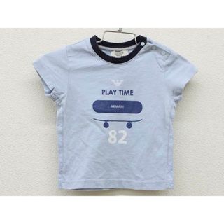 【夏物 新入荷!】▽アルマーニベビー/Armani baby▽68cm 半袖Tシャツ/半袖カットソー ブルー【中古】子供服 キッズ kids ベビー服 baby 男の子 夏 tops 425042(Ｔシャツ)