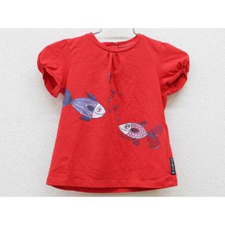 【夏物 新入荷!】▽アルマーニベビー/Armani baby▽82cm 半袖Tシャツ/半袖カットソー 赤【中古】子供服 キッズ kids ベビー服 baby 女の子 夏 tops 425042(Ｔシャツ)