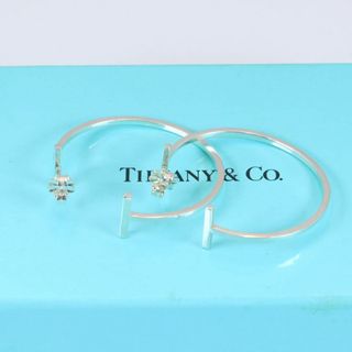 Tiffany & Co. - Tiffany ティファニー　Tワイヤー　フープ　ピアス　SV925 5294