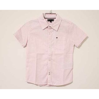 【夏物 新入荷!】〓トミーヒルフィガー/TOMMY HILFIGER〓92cm 半袖シャツ 白×ピンク【中古】 子供服 キッズ kids ベビー baby  女の子 男の子 夏 tops 425042