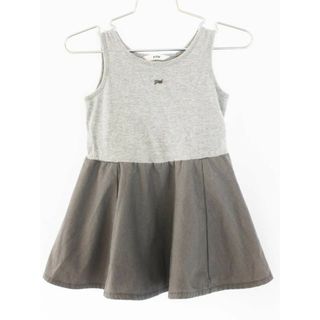 【夏物 新入荷!】[フィス/FITH]80cm ノースリーブワンピース グレー【中古】子供服 キッズ kids ベビー服 baby 女の子 夏 onepi 825042