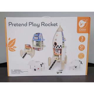 コストコ - 組み立てロケット Pretend Play Rocket 木製 木のおもちゃ
