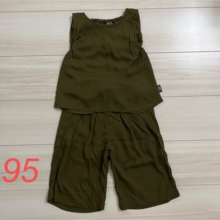 アズール(AZZURE)のアズールキッズ　セットアップ　95 女の子　子供　90 カーキ　AZUL 美品(ワンピース)