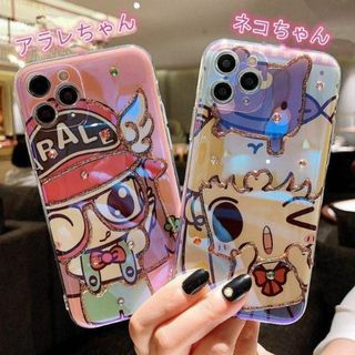 iPhone14 ケース　スマホケース　可愛い美少女　キラキラ(iPhoneケース)