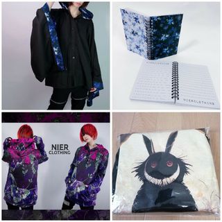 ニーアクロージング(NieR Clothing)のNieR 和柄九尾着物袖シャツ＆非売品カットソー＆パーカーセット(シャツ)