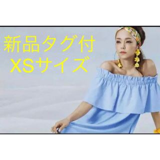 H&M - H&M 安室奈美恵　コラボ　ベアワンピース　XS レディース　タグ付　新品　水色