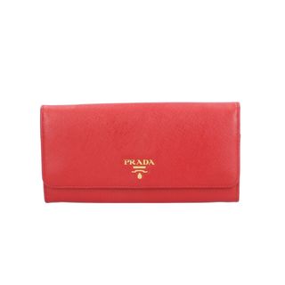 プラダ(PRADA)のプラダ サフィアーノ 長財布 レザー 1MH132 レディース PRADA  中古(財布)