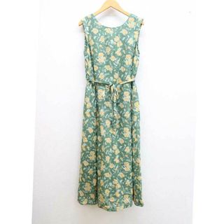 ミルクフェド(MILKFED.)の【夏物 新入荷】★MILKFED./ミルクフェド★RETRO FLORAL 2WAY DRESS/ノースリーブプリントワンピース/おしゃれ/かわいい/ワンピース/ロング丈/ノースリーブ グリーン×イエロー/緑×黄色 レディース 0【中古】夏 725042(その他)