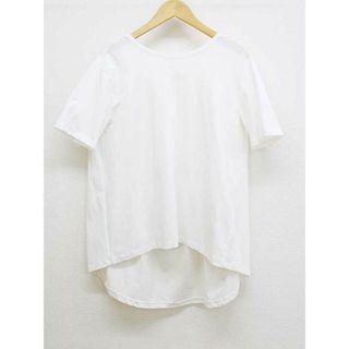 プレインピープル(PLAIN PEOPLE)の【夏物 新入荷】‡PLAIN PEOPLE/プレインピープル‡バックギャザーカットソー/Tシャツ/半袖 ホワイト/白 レディース 9【中古】 夏 325042(Tシャツ(半袖/袖なし))