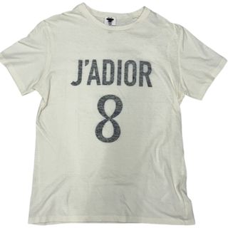 ディオール(Dior)のDIOR J'ADIOR ディオール ジャディオール 8 Tシャツ 中古良品 XSサイズ プリント カットソー ホワイト ベージュ 32405K182(Tシャツ(半袖/袖なし))