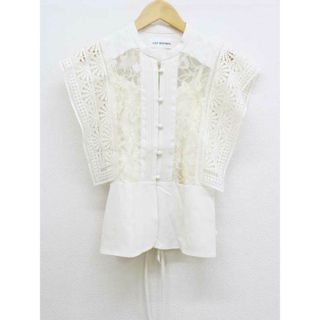 Lily Brown - 【夏物 新入荷】‡LILY BROWN/リリーブラウン‡スイッチングレースブラウス/インナー付き/ノースリーブ オフホワイト レディース  ONESIZE【中古】 夏 325042