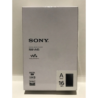 ソニー(SONY)のソニー Walkmanウォークマン16GB NW-A45オーディオプレーヤー 黒(ポータブルプレーヤー)