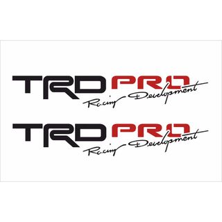 trd pro2枚17センチ　ステッカー　車　転写　防水(ステッカー)