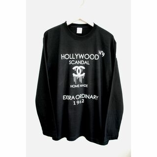 XLサイズ-hollywoodScandalロングTシャツhs42/no9bk(Tシャツ/カットソー(七分/長袖))