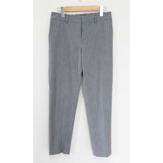 ReFLEcT - 【春夏物 新入荷】●Reflect/リフレクト●ストライプストレッチパンツ/長ズボン/ロングパンツ/クロップド丈/ウエストゴム グレー レディース 11【中古】春夏 825042