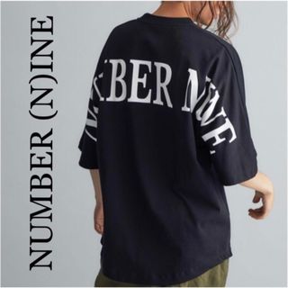 NUMBER (N)INE - NUMBER (N)INE  ロゴ バックプリント クルーネック Tシャツ