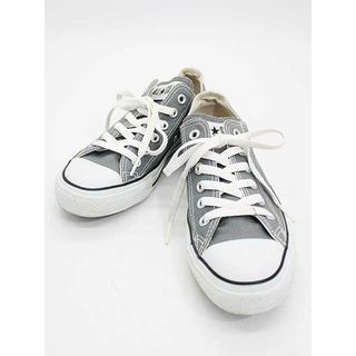 コンバース(CONVERSE)の【新入荷】『CONVERSE/コンバース』オールスター/キャンバススニーカー/シューズ/靴 ホワイト×グレー/白×灰色 レディース 24.5cm 【中古】 春夏秋冬 425042(スニーカー)