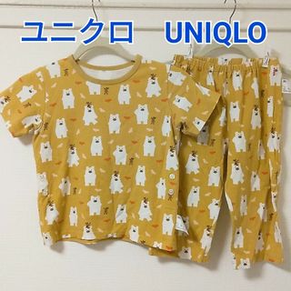 ユニクロ(UNIQLO)のUNIQLO　ユニクロ　パジャマ　上下　セット　半袖　女の子　男の子　120(パジャマ)