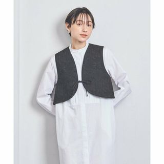 ユナイテッドアローズ(UNITED ARROWS)の【BLACK】エンブロイダリー キルト ベスト(ベスト/ジレ)