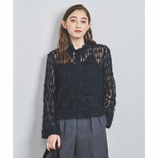 ユナイテッドアローズ(UNITED ARROWS)の【NAVY】フェザー チュール シャツ(シャツ/ブラウス(長袖/七分))